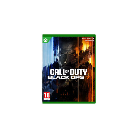 Call of Duty: Black Ops 7 - Xbox Series X, Physical Disc — Call of Duty Black Ops 7 Xbox Series X retail game case front cover, standing upright on a plain background