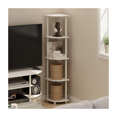 Furinno Turn-N-Tube 5-Tier Corner Display Rack — Shelving