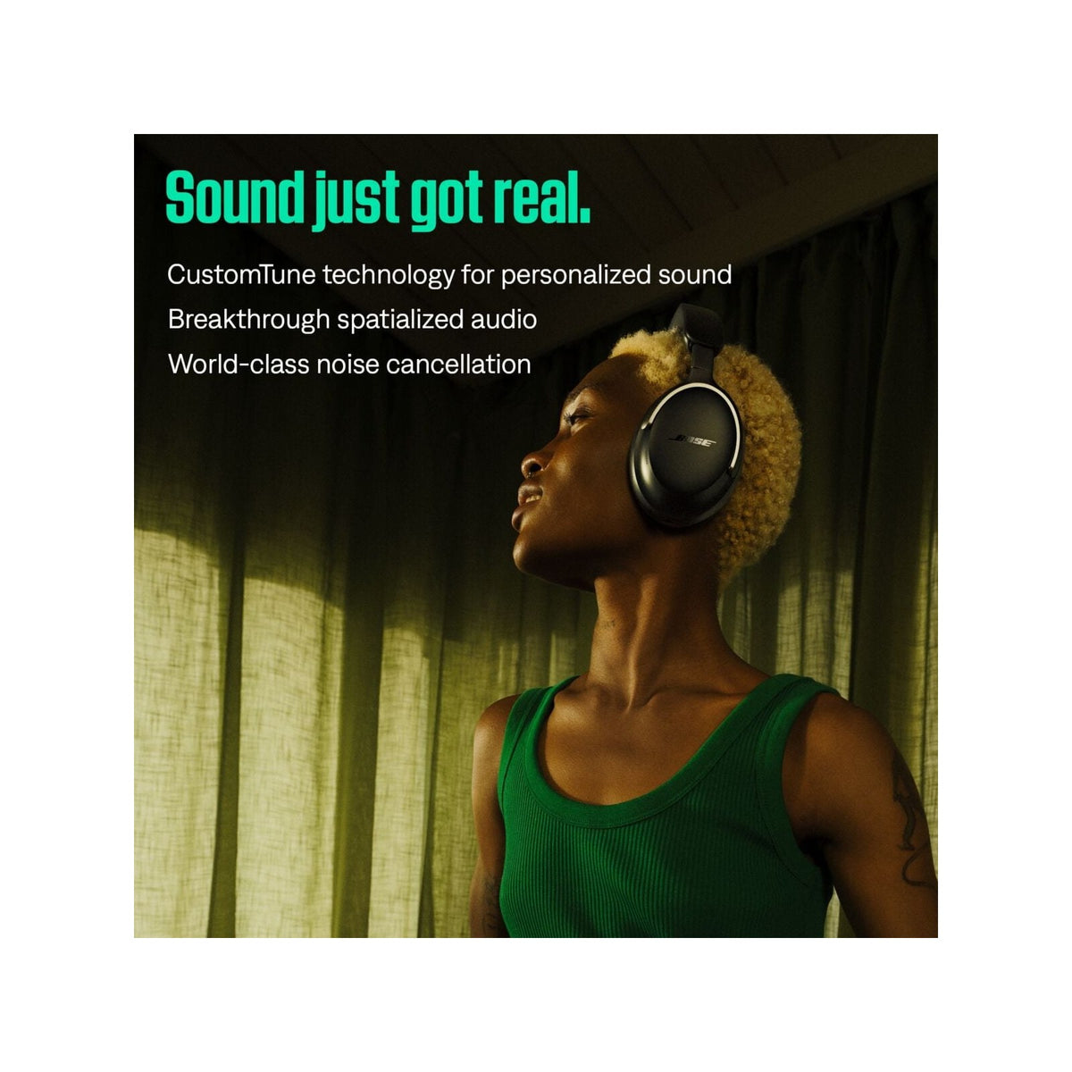 Black — Bose QuietComfort Ultra Wireless Noise Cancelling Over-Ear Headphones