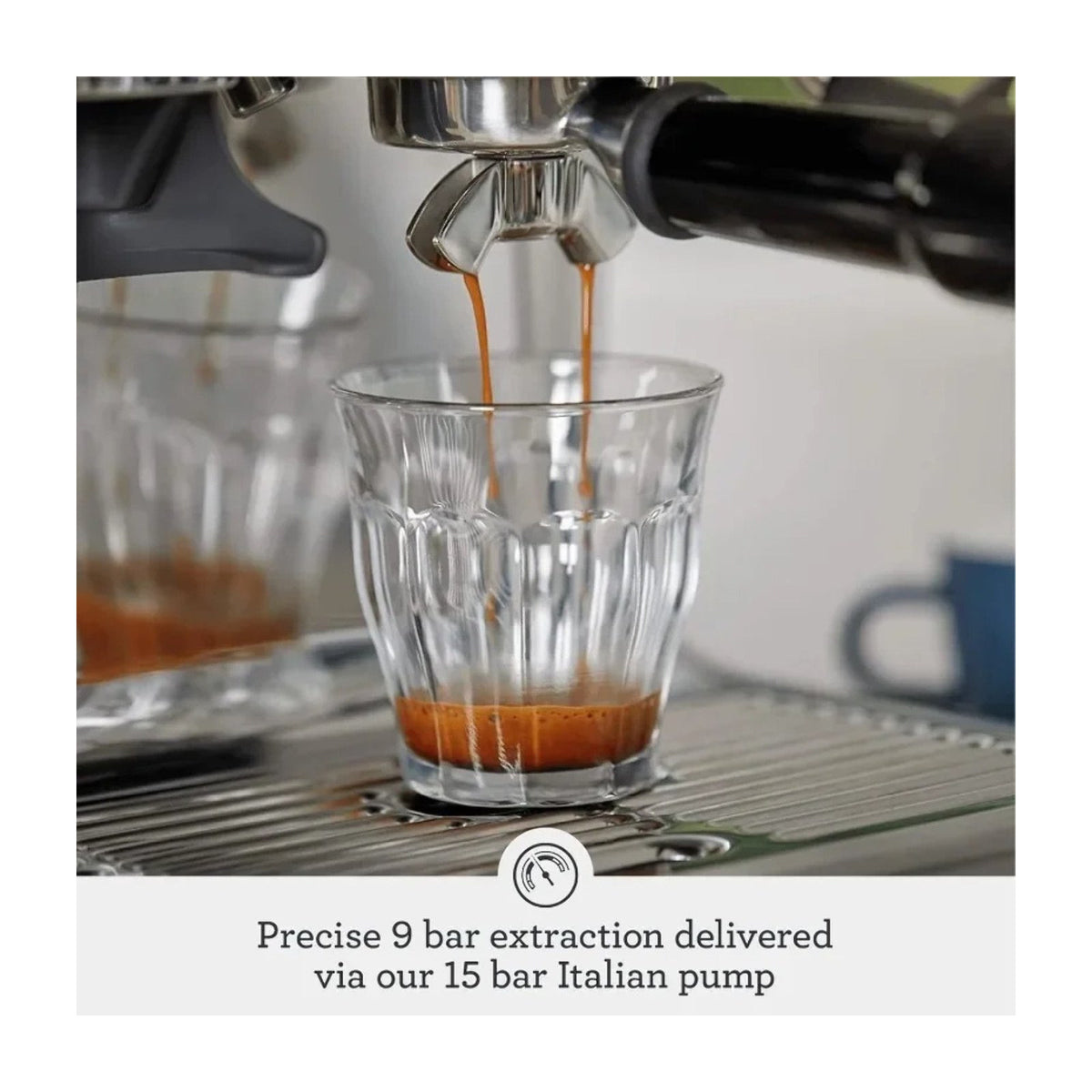 Brushed Stainless Steel — Breville Barista Express Espresso Machine with Built-In Conical Burr Grinder