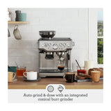 Brushed Stainless Steel — Breville Barista Express Espresso Machine with Built-In Conical Burr Grinder