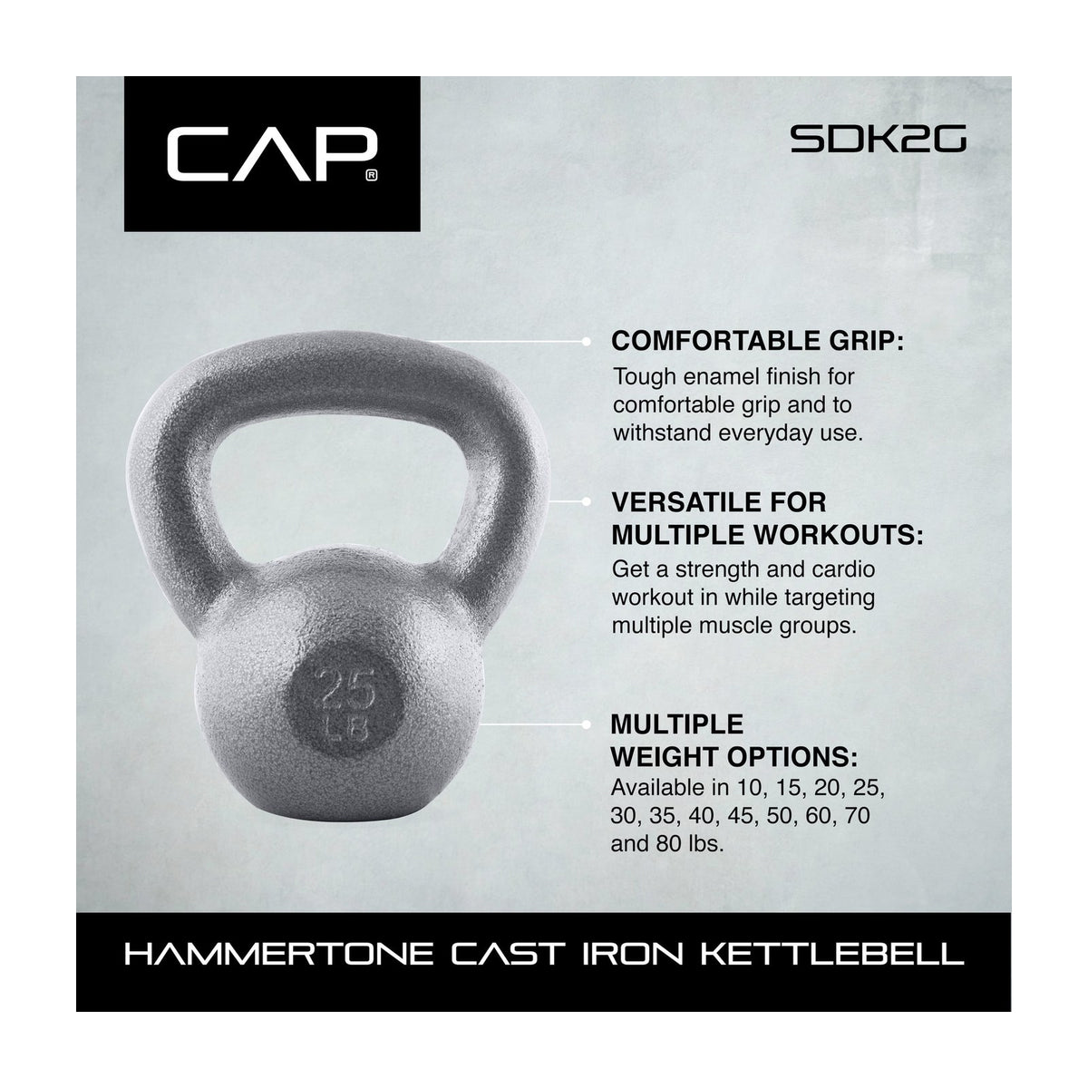CAP Barbell Cast Iron Kettlebell — Strength Training