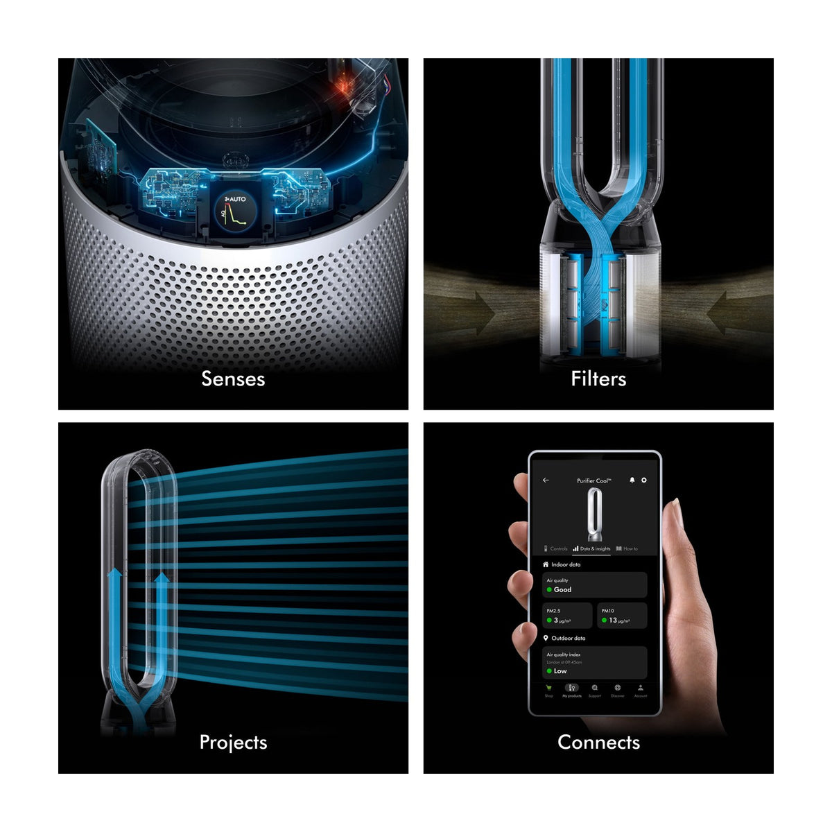 Dyson Purifier Cool Gen1 TP10 HEPA Purifying Fan — Air Purifiers