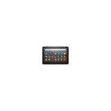 Amazon Fire HD 10 Tablet, 10.1" Full HD, Octa-Core, 3GB RAM, 32GB, Black — Amazon Fire HD 10 tablet in black, front view held at a slight angle with the home screen on, plain background