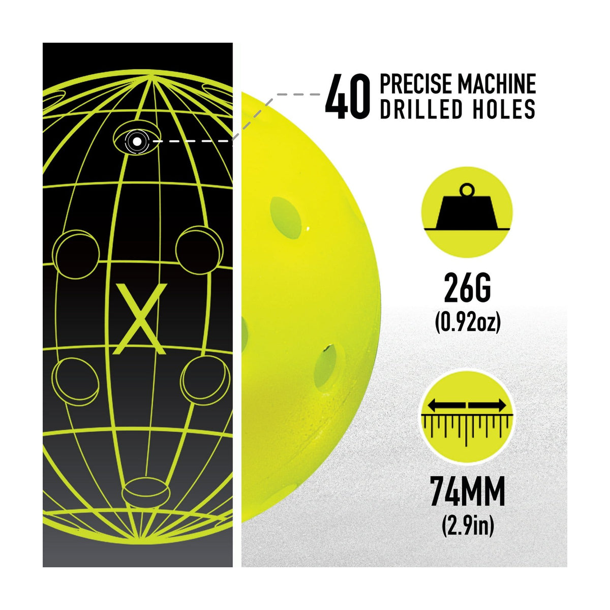 Franklin Sports Jet Pickleball Paddle & Ball Set — Pickleball