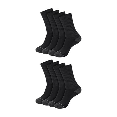 Black — Hanes X-Temp Men's Cushioned Crew Socks