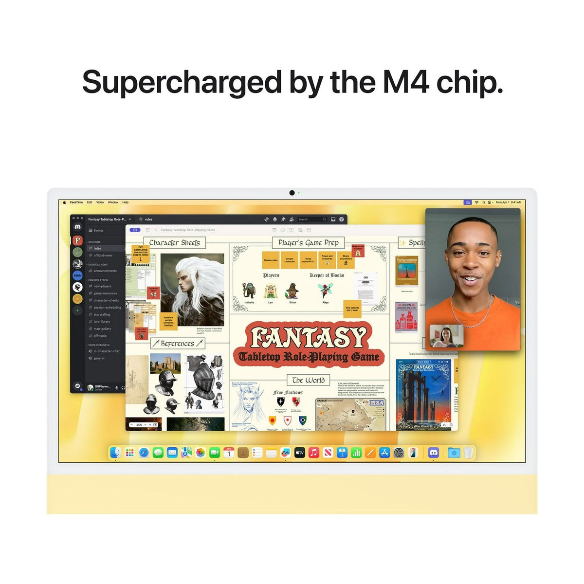 Yellow — Apple iMac 24-inch (M4)