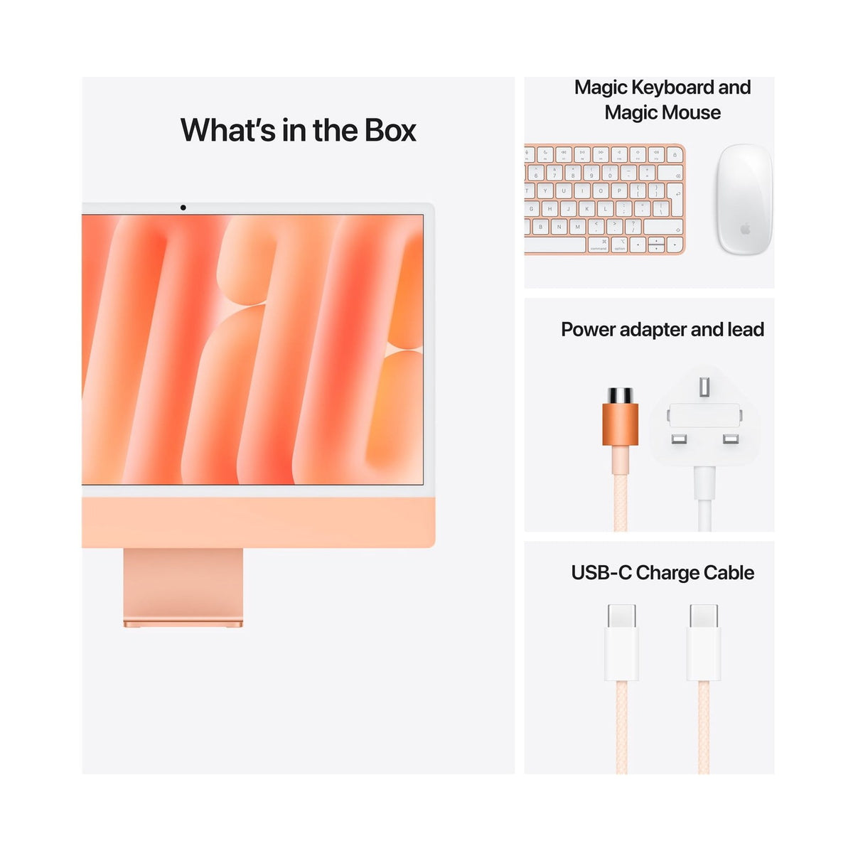 Orange — Apple iMac 24-inch (M4)