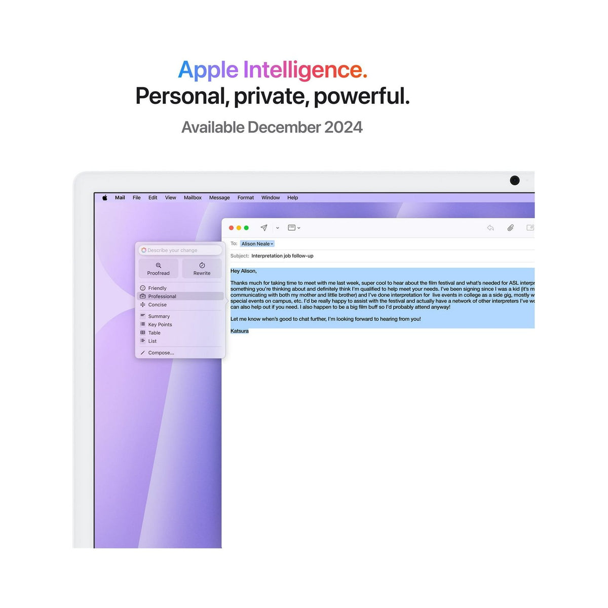 Purple — Apple iMac 24-inch (M4)