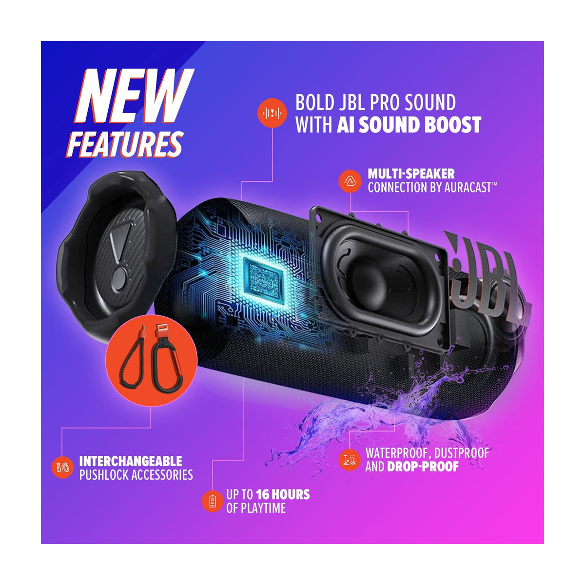 JBL Flip 7 Portable Bluetooth Speaker — Bluetooth Speakers