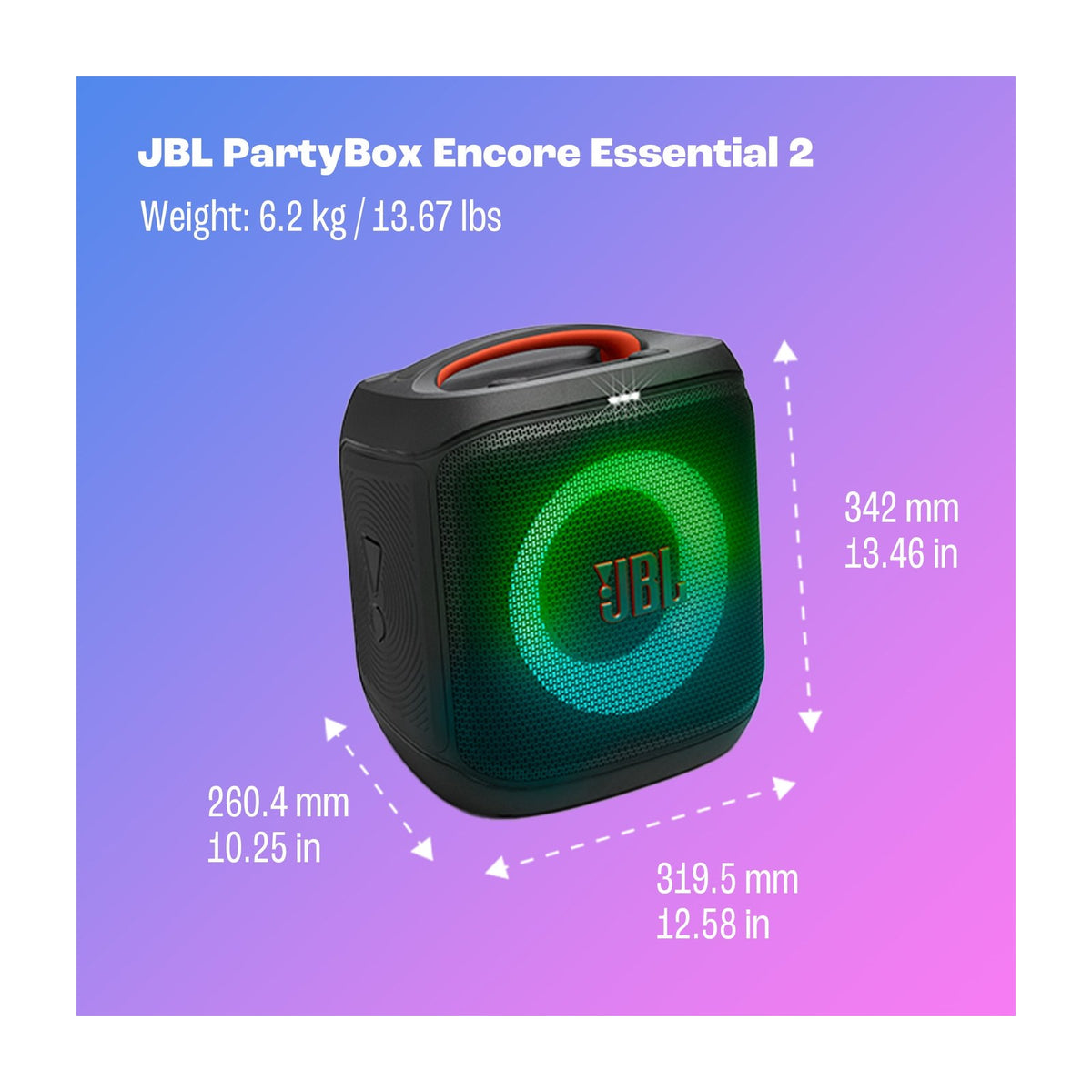 JBL PartyBox Encore Essential 2 Portable Party Speaker with Lightshow — Party Speakers