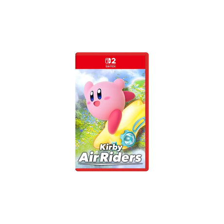 Nintendo Kirby Air Riders, Nintendo Switch 2, Physical Game Card — Kirby Air Riders Nintendo Switch 2 retail box front cover, standing upright on a plain background