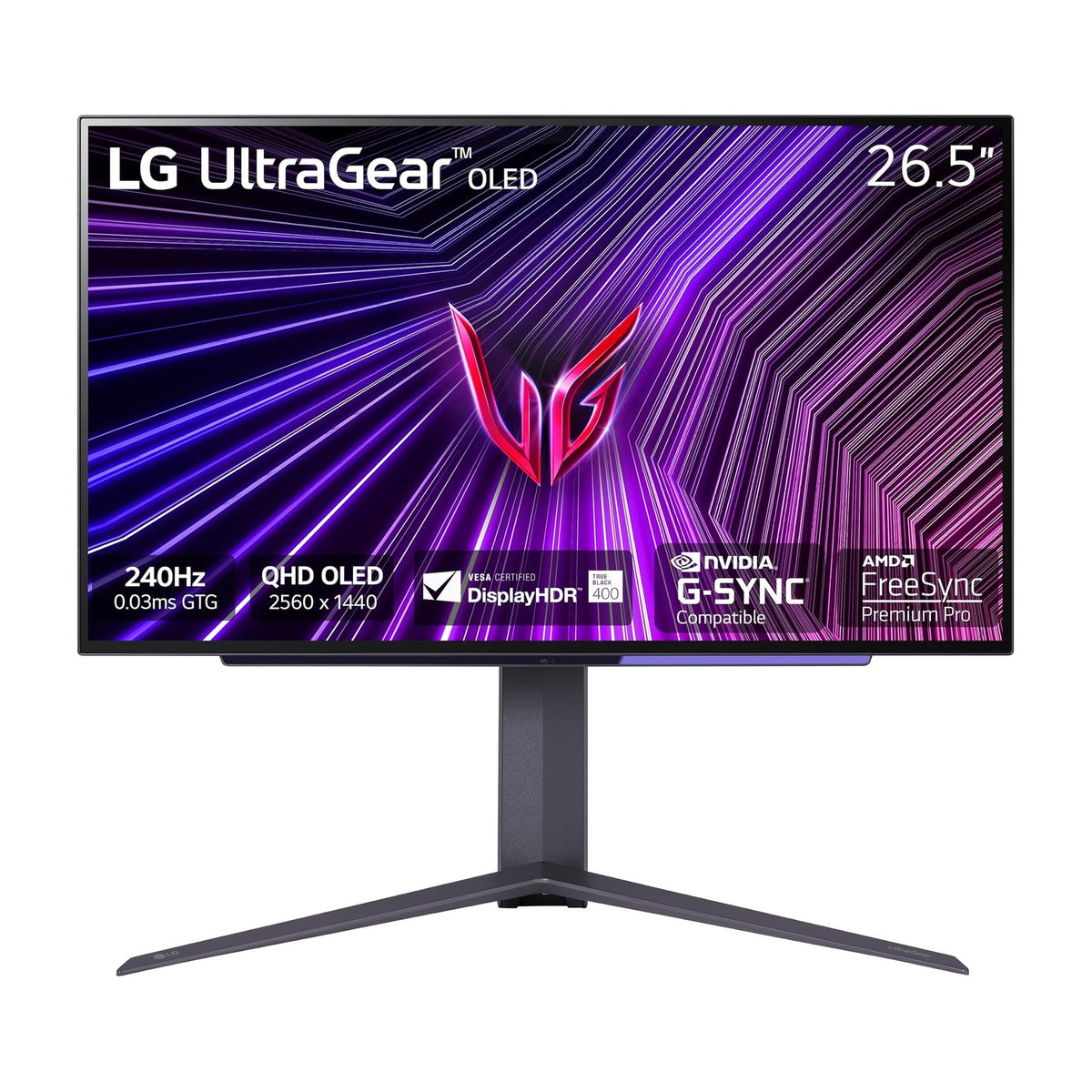 LG UltraGear 27" OLED QHD 240Hz Gaming Monitor — Monitors