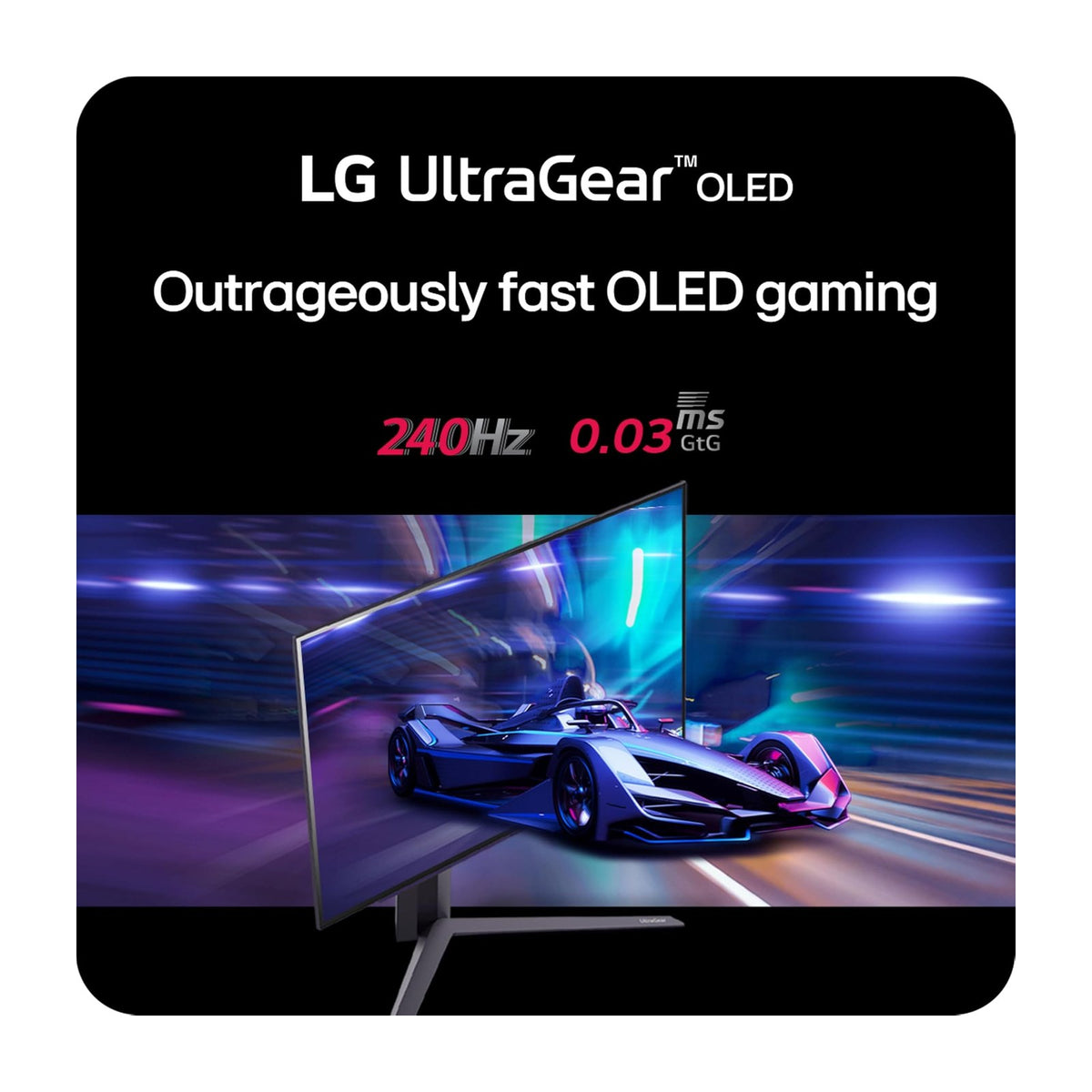 LG UltraGear 27" OLED QHD 240Hz Gaming Monitor — Monitors