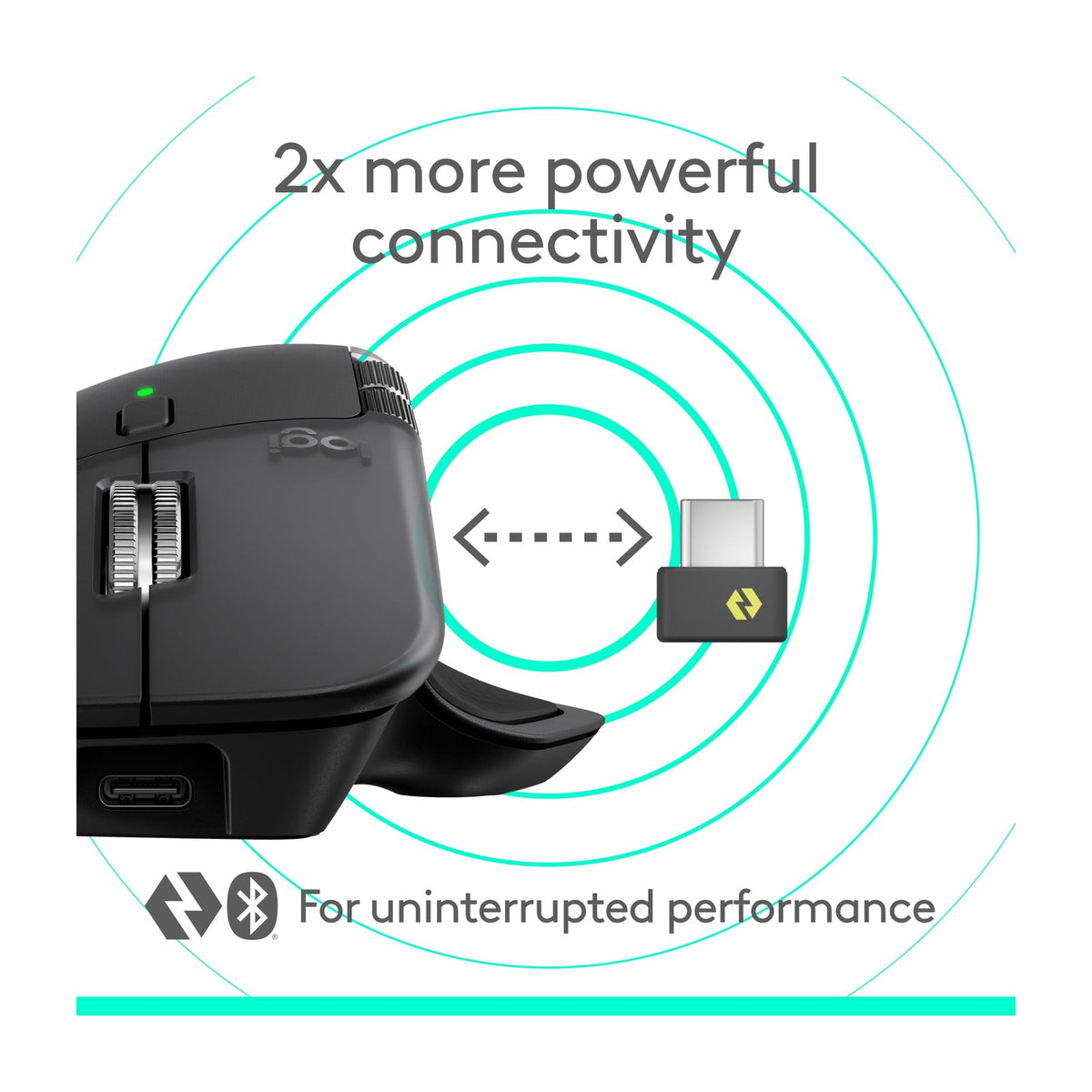 Logitech MX Master 4 Wireless Ergonomic Mouse with Haptic Feedback — Mice