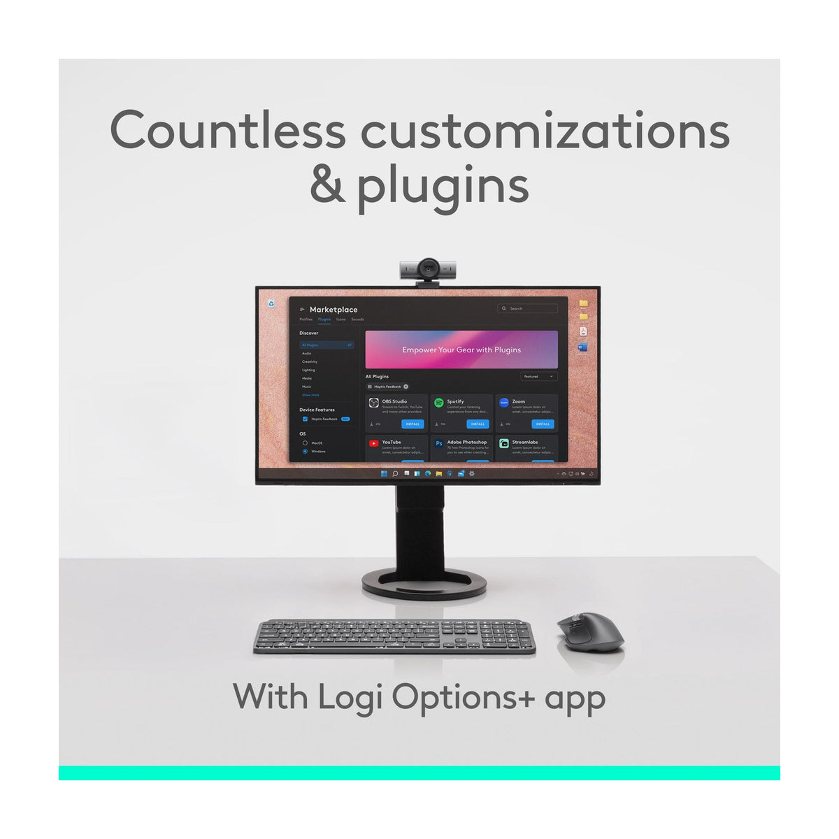 Logitech MX Master 4 Wireless Ergonomic Mouse with Haptic Feedback — Mice