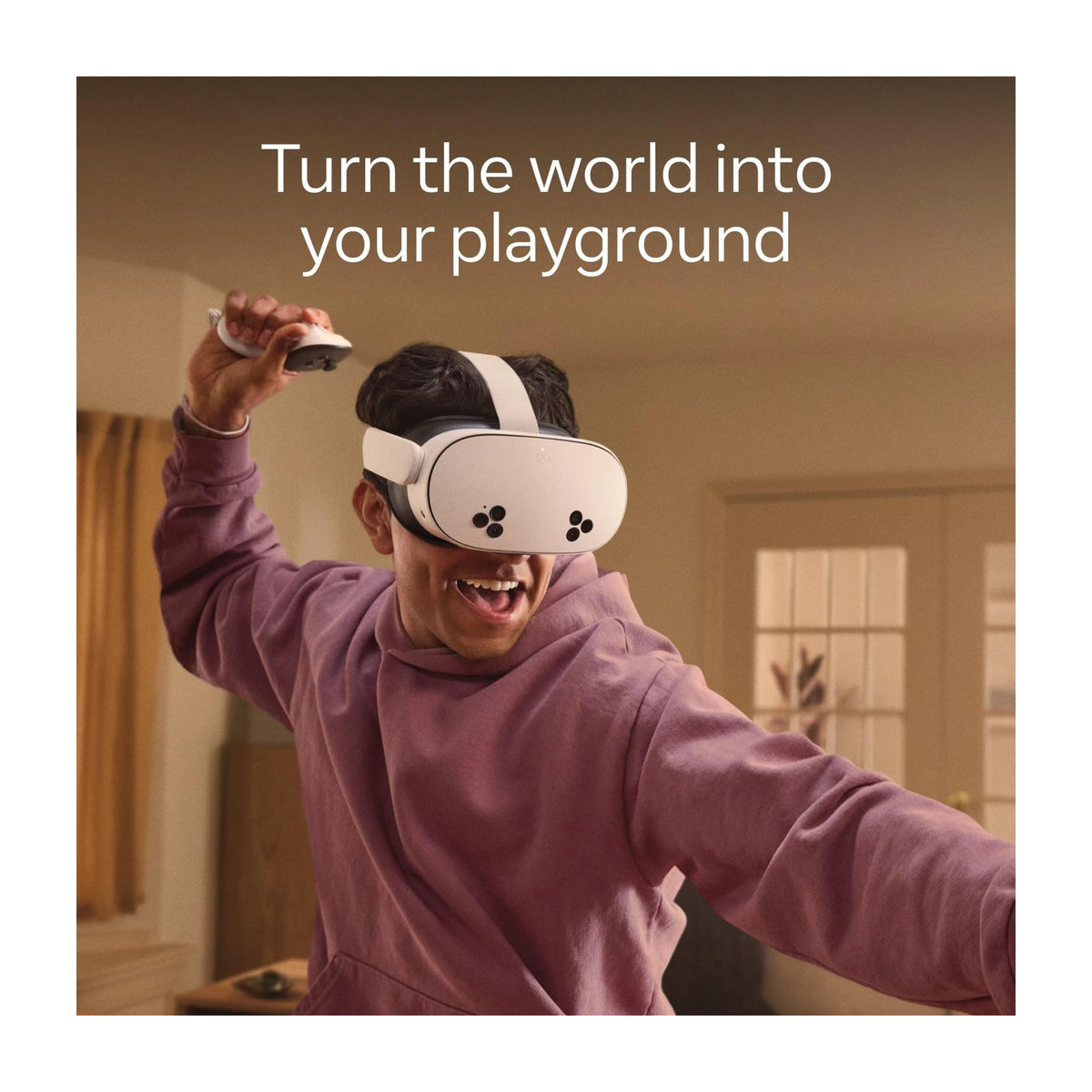 Meta Quest 4 All-in-One Mixed Reality Headset with Touch Controllers — VR Headsets