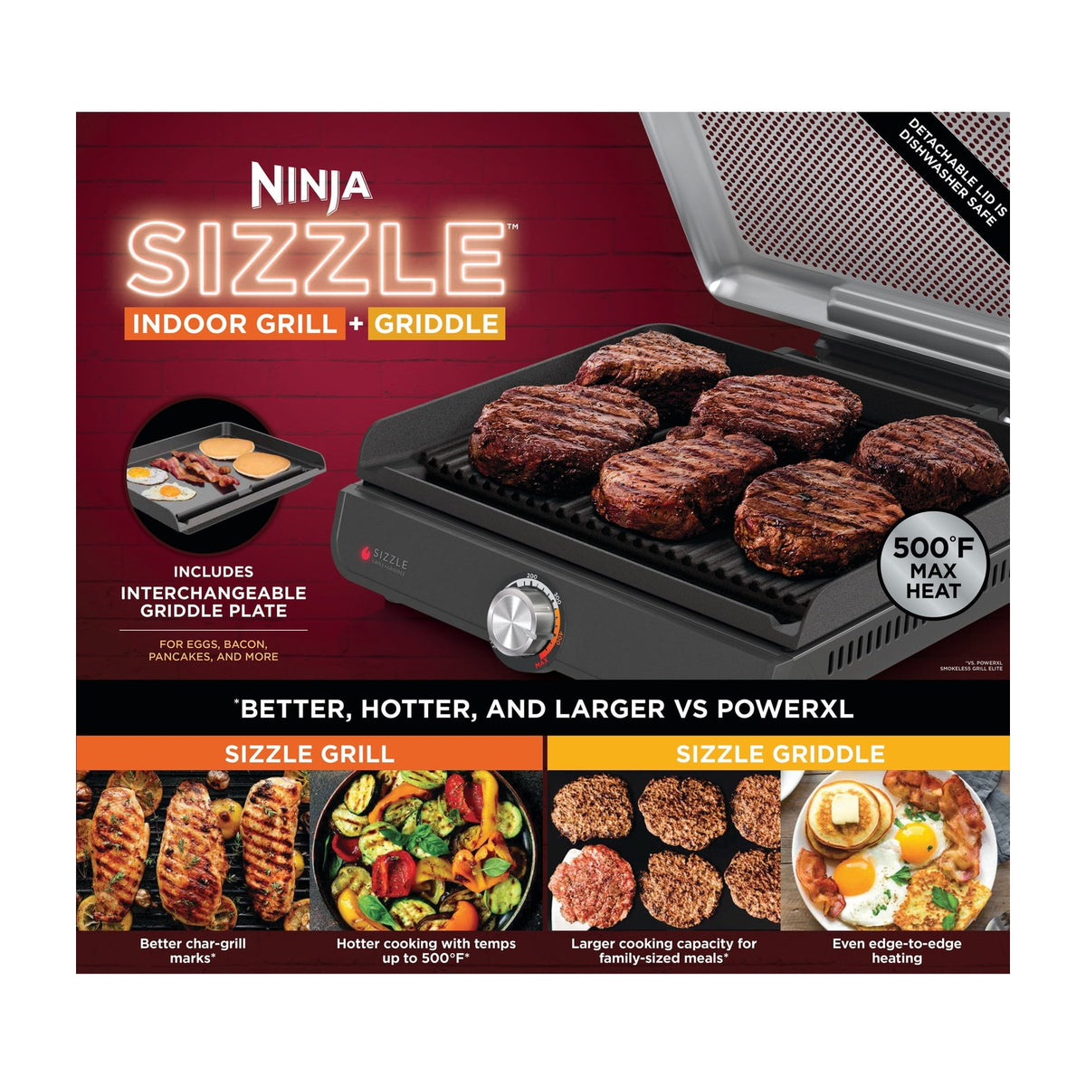 Ninja Sizzle Smokeless Indoor Grill & Griddle — Indoor Grills