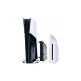 Sony PlayStation 5 Disc Drive for PS5 Digital Edition and PS5 Pro — The white Sony PlayStation 5 Disc Drive accessory shown on its own at a three-quarter angle, with the disc slot visible