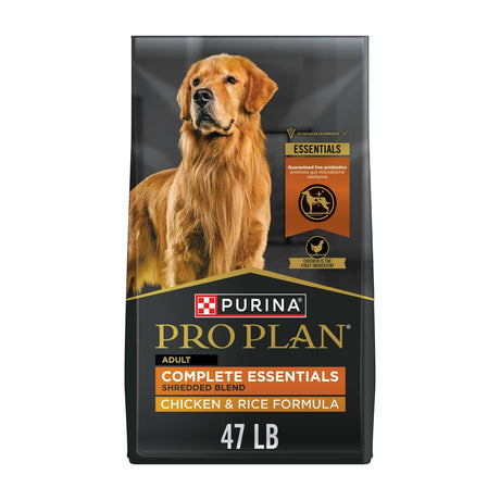 Purina Pro Plan Complete Essentials Shredded Blend Chicken & Rice Adult Dry Dog Food — Pet Food