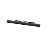 Sanus Extendable Soundbar Wall Mount for Sonos Arc and Arc Ultra — Sanus WSSAWM1 black extendable soundbar wall mount bracket holding a Sonos Arc soundbar on a wall, three-quarter view