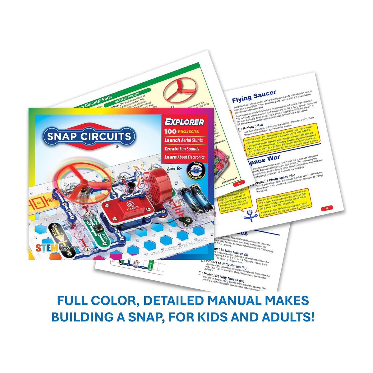 Elenco Snap Circuits Jr. SC-100 Electronics Exploration Kit — STEM Toys