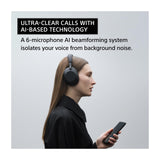 Black — Sony WH-1000XM6 Wireless Noise Canceling Over-Ear Headphones