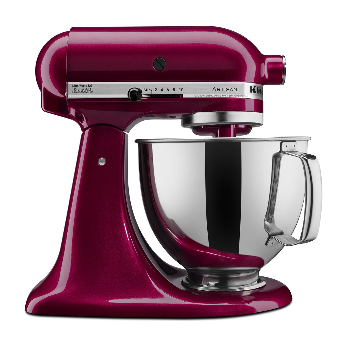 ComBuy Home 5-Quart Tilt-Head Stand Mixer, 600W, 10 Speeds — A 5-quart tilt-head stand mixer on a kitchen counter, stainless bowl attached and head down, front three-quarter view