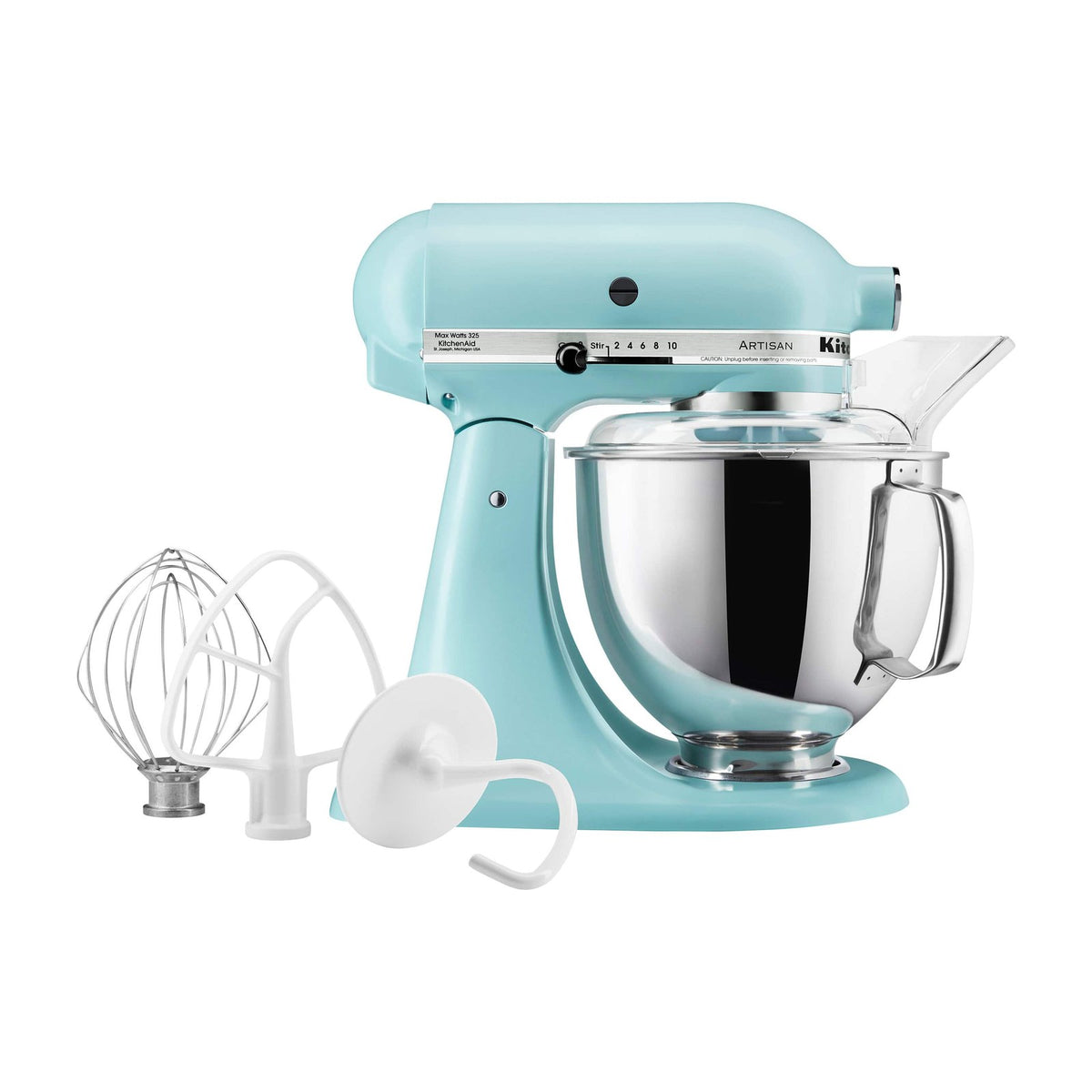 ComBuy Home 5-Quart Tilt-Head Stand Mixer, 600W, 10 Speeds — A 5-quart tilt-head stand mixer on a kitchen counter, stainless bowl attached and head down, front three-quarter view