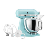 ComBuy Home 5-Quart Tilt-Head Stand Mixer, 600W, 10 Speeds — A 5-quart tilt-head stand mixer on a kitchen counter, stainless bowl attached and head down, front three-quarter view