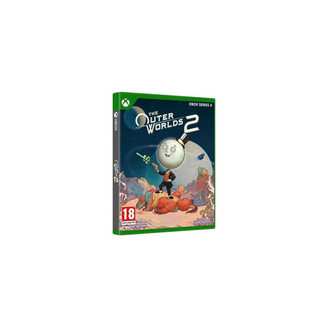 The Outer Worlds 2 - Xbox Series X, Standard Edition, Physical Disc — The Outer Worlds 2 Xbox Series X retail game case front cover, standing upright on a plain background